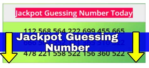 jackpot 11.30 guessing number|Jackpot Guessing and Booking .